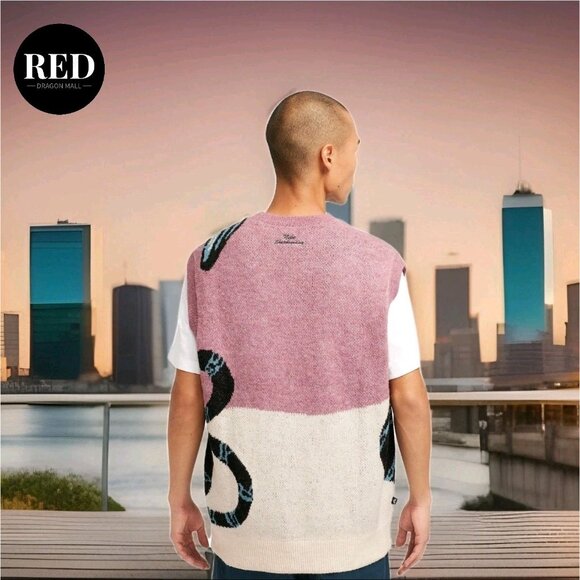 Nike Air SB Sweater Vest Yarn Knit Snake Print Plum Dust FV7391-523 - Size M - Picture 8 of 11